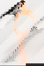 Corset Gown with Sheer Beaded Skirt 45326 - Image 5