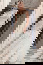 mermaid beaded dress with ruffled skirt 45339