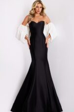 Model wearing Jovani dress 45358.