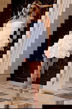 Strapless Bubble Hem Mini Dress with Modern Style 45363 - Image 5