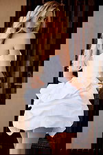 Strapless Bubble Hem Mini Dress with Modern Style 45363 - Image 3