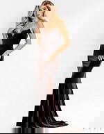 Strapless Velvet Gown with Sweetheart Neckline 45479 - Image 11