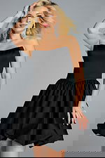 strapless black short dress 45497