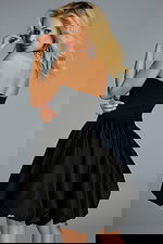 strapless fit and flare dress 45497