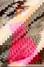 strapless fit and flare dress