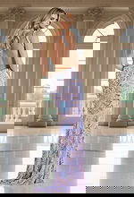 backless fitted dress with high slit 45533