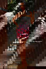 red embellihsed fitted dress 45538