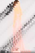 Elegant floral lace sequin evening dress