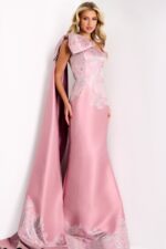 Model wearing Jovani dress 45615.