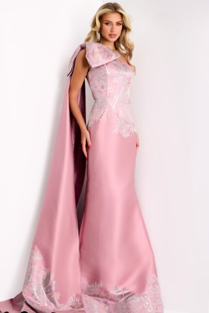 Model wearing Jovani dress 45615.