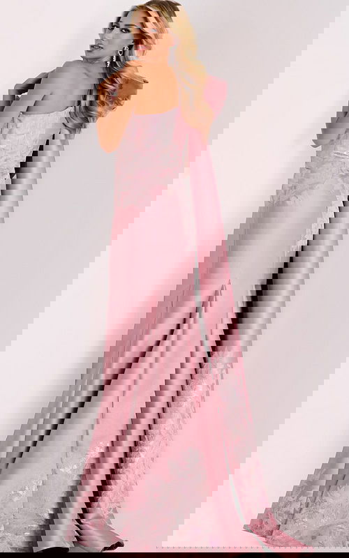 Model wearing Jovani dress 45615.