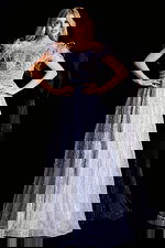 lilac beaded a line dress 45647