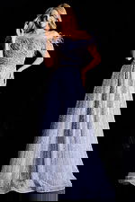 off the shoulder embellished dress 45647