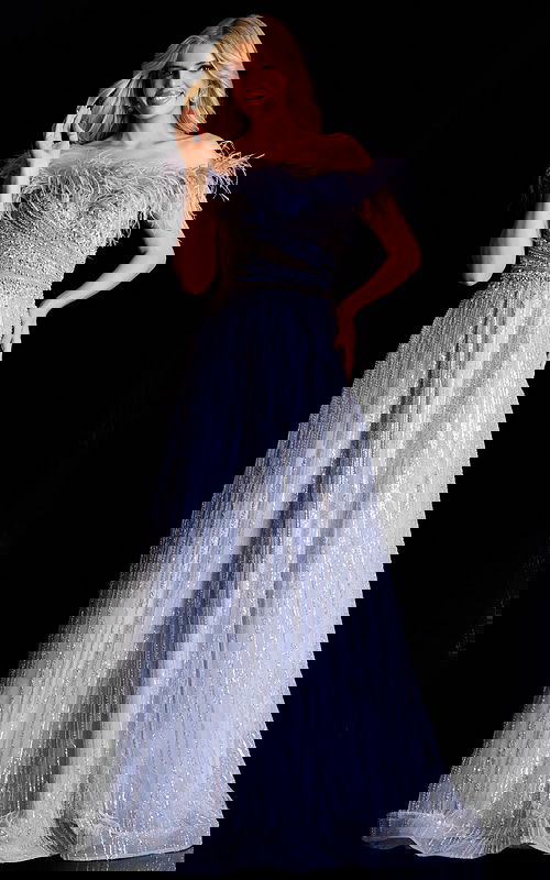 off the shoulder embellished dress 45647