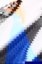 royal blue a line strapless dress 45649