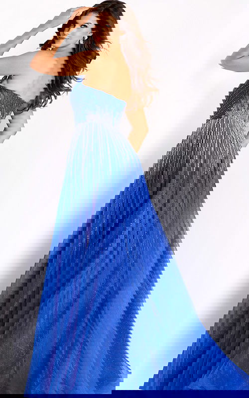 royal blue a line strapless dress 45649