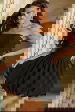 fit and flare strapless dress 45654