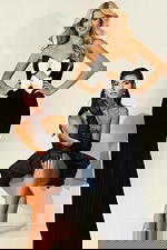 Fitted Gown With Double Bow Cutout Detail 45665 - Image 3