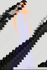 mermaid strapless dress with two bows on the bust 45666