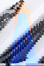 royal blue metallic dress 45699