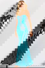 strapless metallic dress 45709