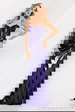 shimmering metallic gown with keyhole on the bust 45710