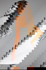 Model wearing Jovani dress 4574.