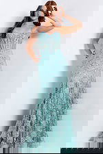 aqua mermaid floral dress 45759