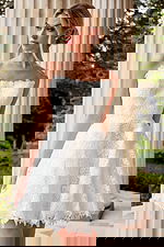 strapless fit and flare dress 45766