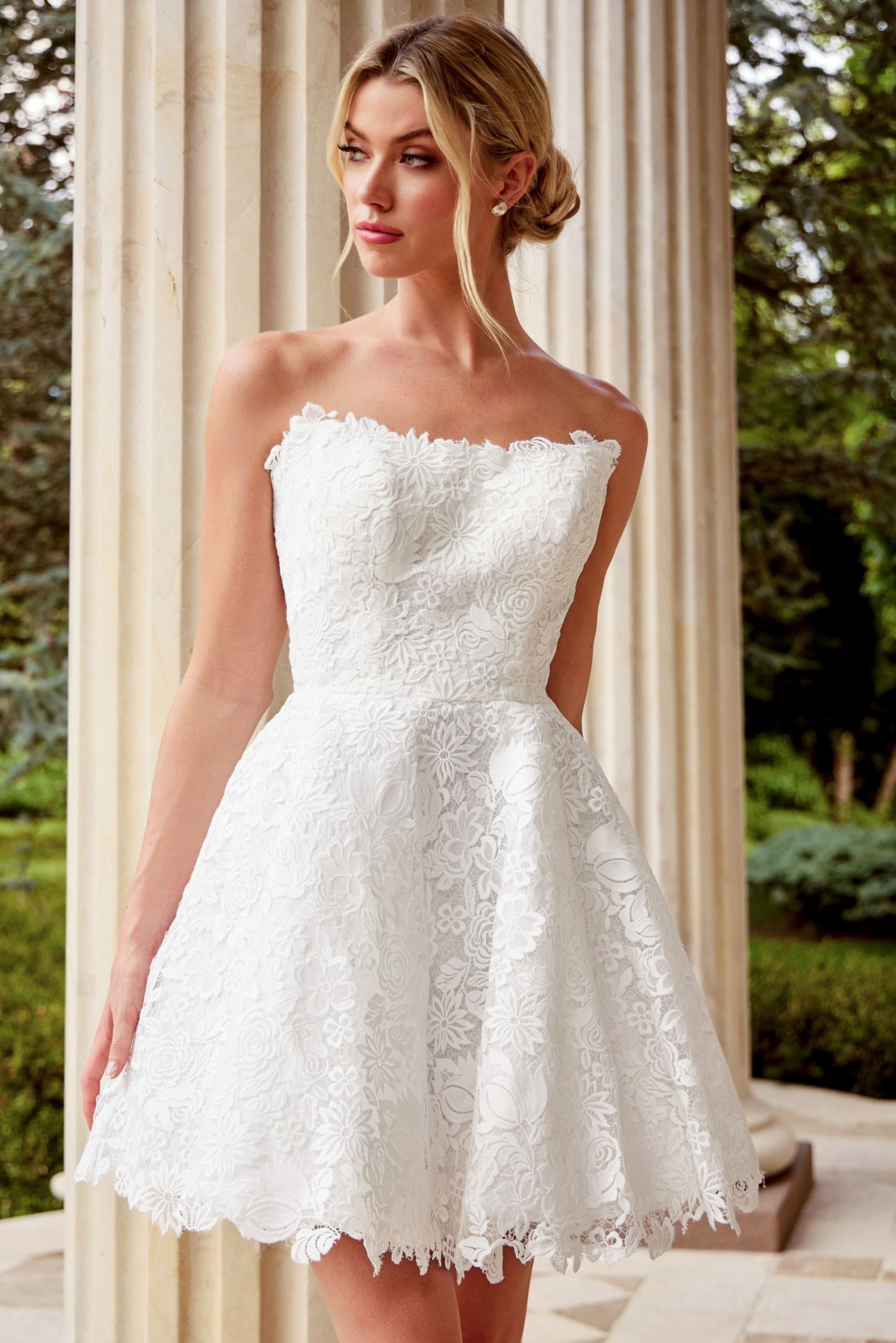 45766_OFFWHITE_2 strapless fit and flare dress 45766