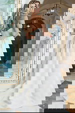 a line white dress 45788