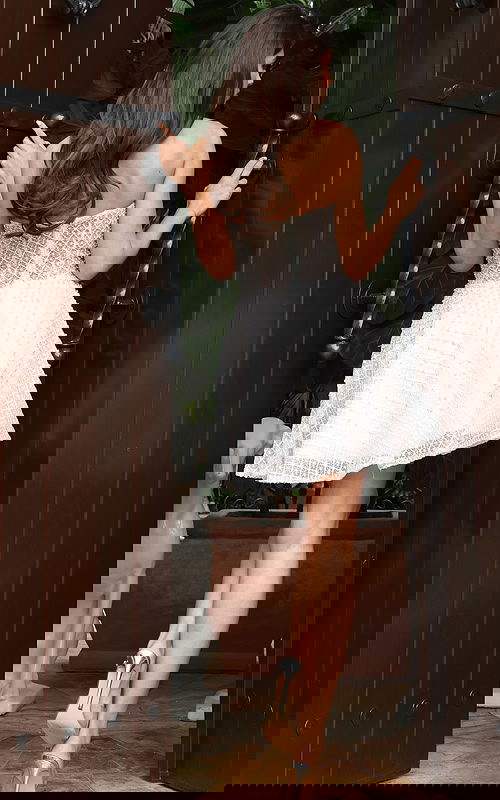 back of corset bodice short white dress 45789