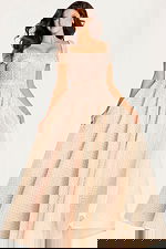 shor sleeves embellished a line dress