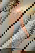 corset bodice short wedding dress 45853