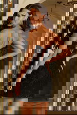 Floral Lace Mini Dress With Corset Bodice 45855 - Image 4