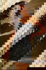 corset bodice sheer dress 45855