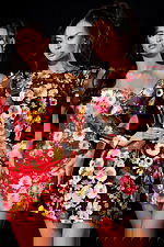 two floral short dresses