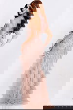 embellished v neckline sexy dress beaded v neckline bodycon prom dress 45870