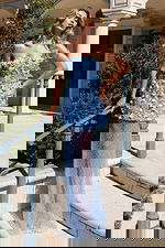 Strapless 3D Floral High Low Prom Dress 45874 - Image 7