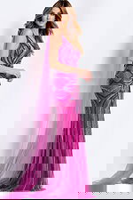 embellished high slit dress 45876