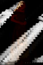 embellished off the shoulder dress 46034