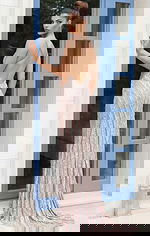 backless sexy prom dress in nude color 46047