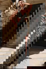 silver cut out beaded dress 46095