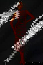 metallic short knee length dress 46142