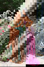 Sparkling evening dress with thin straps