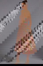 fit and flare floral short mother of the bride dress 46241