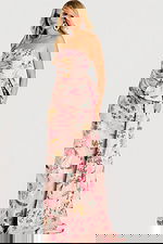 Floral Brocade Gown With Oversized Side Bow 46242 | Jovani