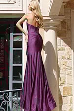 back of mermaid purple dress 46489