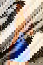 sweetheart neckline beaded short dress 46497