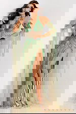 green embellished pageant dress 46596